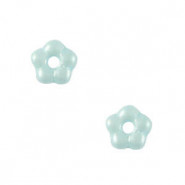 Abalorios flor de cristal checo 5mm - Alabaster Azul claro 02010-29313